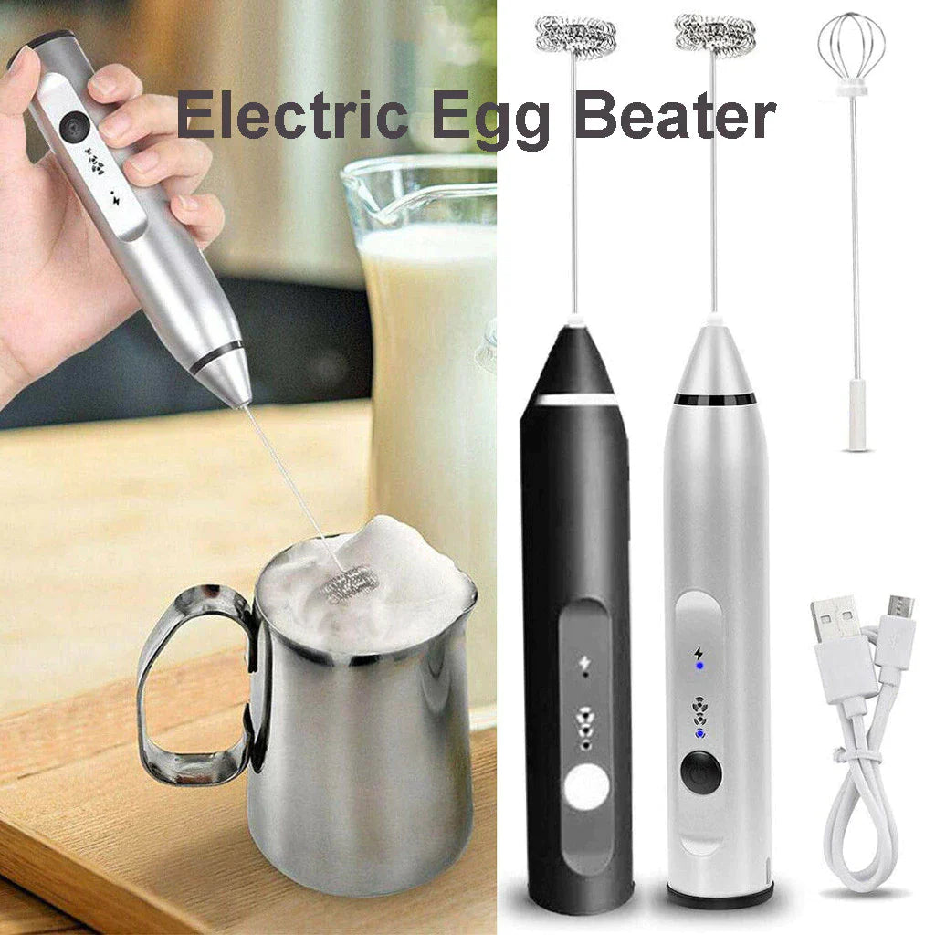 2 in 1 High Quality USB Rechargeable Coffee Maker & Egg Beater