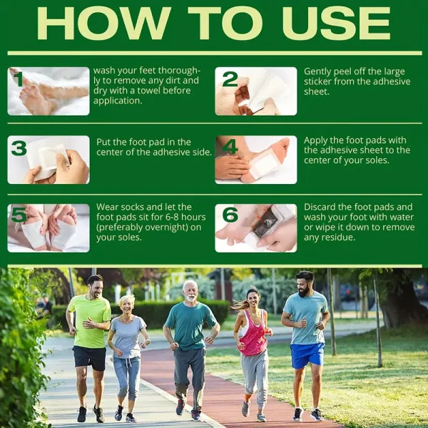 Kiyome Kinoki Detox Foot Pads – 10 Pads per Box for Stress Relief & Relaxation