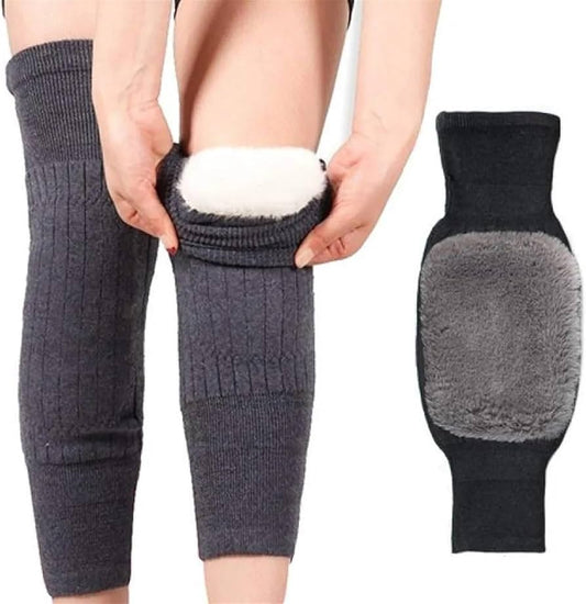 2 Pcs Non-Slip Elastic Cashmere Knee Pads